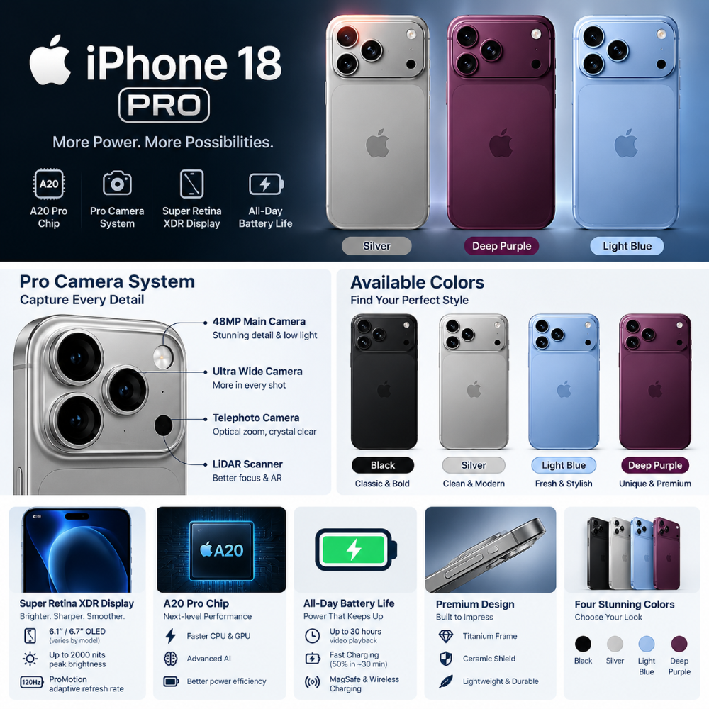 iPhone 18 Pro Max — Pre-Booking Slot (PKR 20,000 Advance)