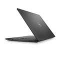 Black laptop with a visible brand logo on a white background