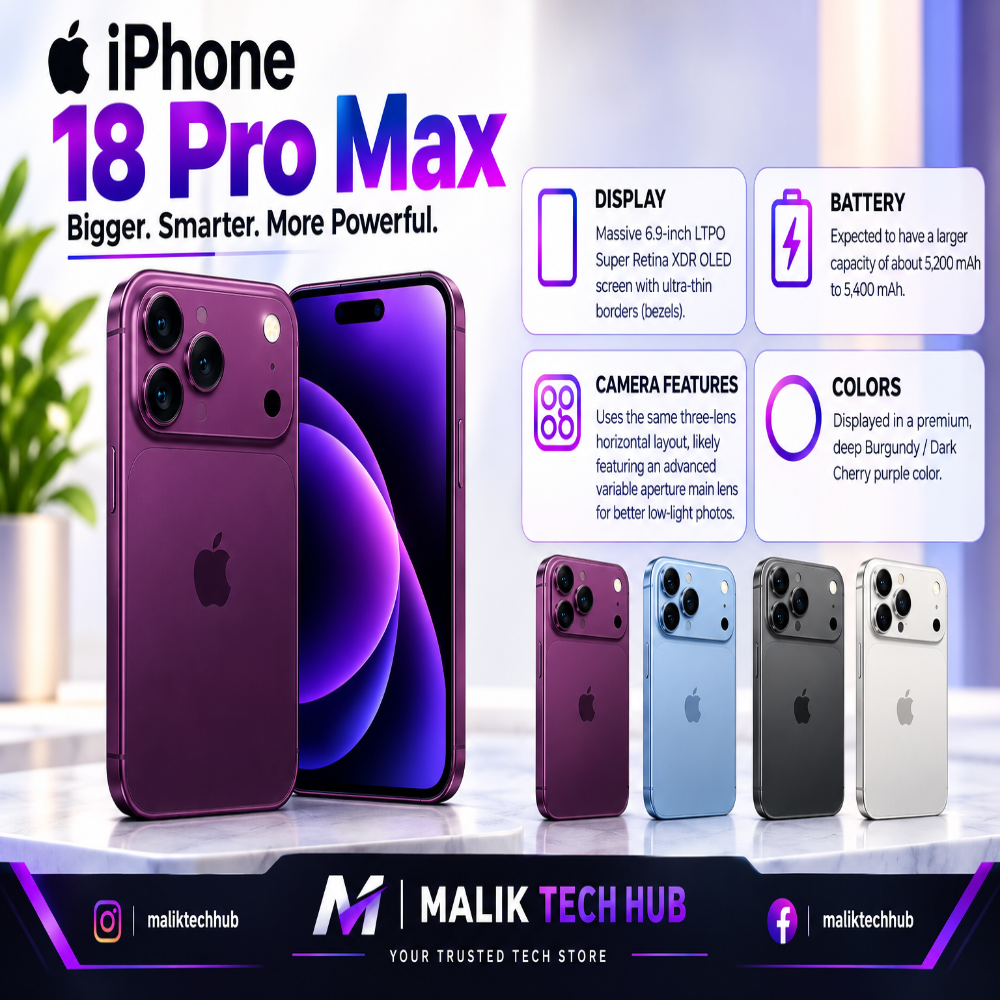 iPhone 18 Pro Max — Pre-Booking Slot (PKR 20,000 Advance)